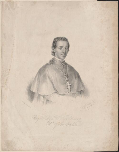 Portrait of Right Rev. Dr Polding, Bp. of Australia [picture] / Day & Haghe; Raf. Fidanza, Roma, 1842