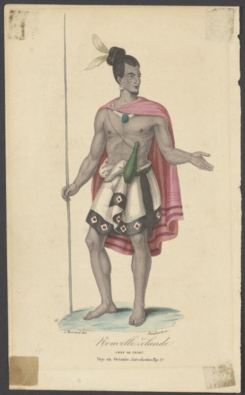 Nouvelle Zelande, chef de tribu [picture] / L. Massard del.; Choubard sc