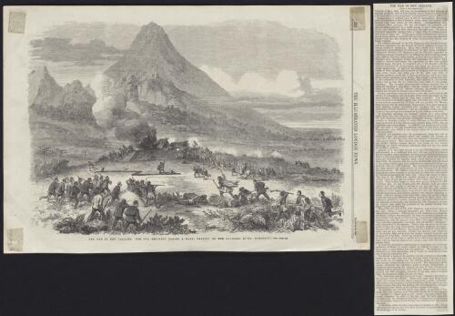The war in New Zealand, the 57th regiment taking a Maori redoubt on the Katikara River [picture]