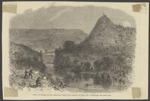 Fight at Waiari, on the Mangapika River, New Zealand, on the 11th February [picture]