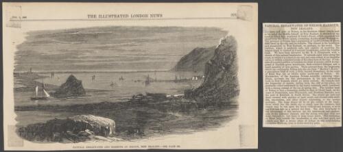 Natural breakdown and harbour at Nelson, New Zealand [picture] / [after a sketch by B.S. Illingworth]