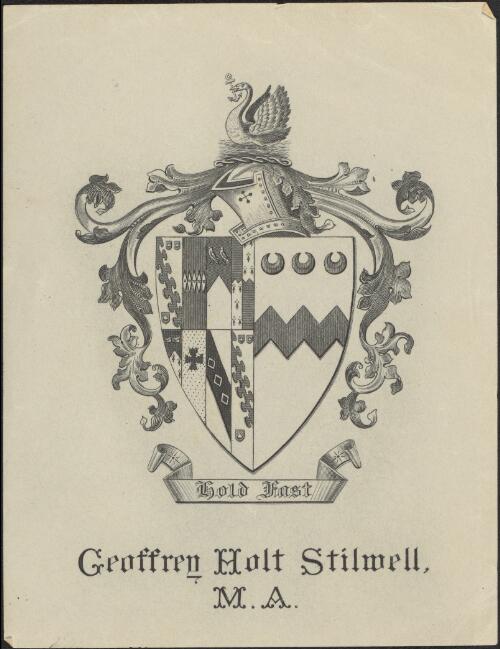 [Bookplate for Geoffrey Holt Stilwell] [picture]