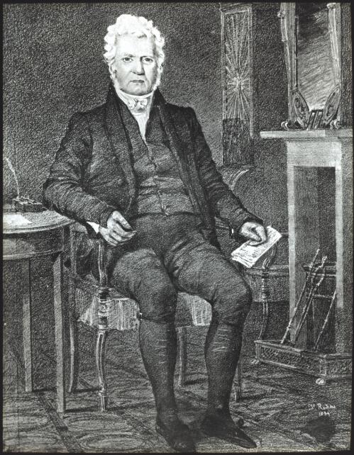 Photograph of a portrait of Robert Campbell (1769 - 1846), known as Campbell of the Wharf, Sydney Cove [transparency]