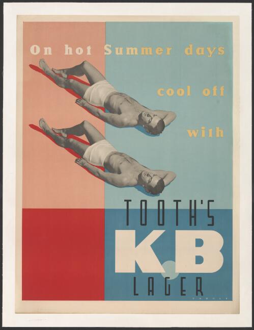 On hot summer days cool off with Tooth's K.B Lager [picture] / Parker