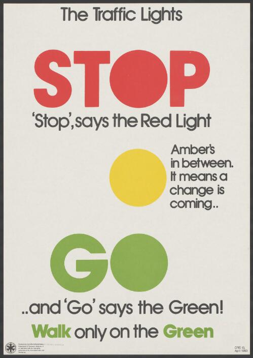 The traffic lights [picture] / produced by the Office of Road Safety, Department of Transport Australia, in co-operation with the road safety authorities of the Australian States and Territories