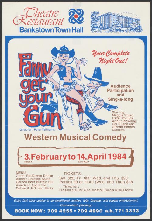 Fanny get your gun, western musical comedy [picture]