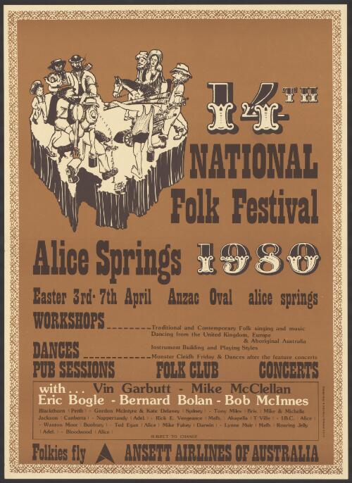 14th National Folk Festival [picture] : Alice Springs 1980 / Alice Springs Printing & Publishing