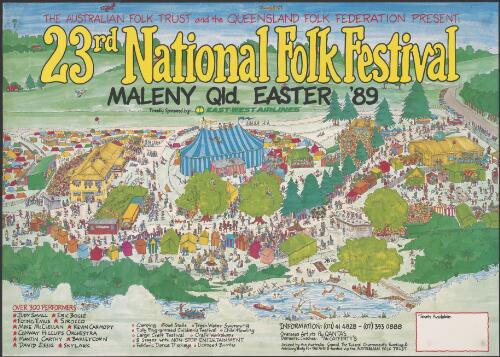 23rd National Folk Festival [picture] : Maleny Qld. Easter '89 / KB