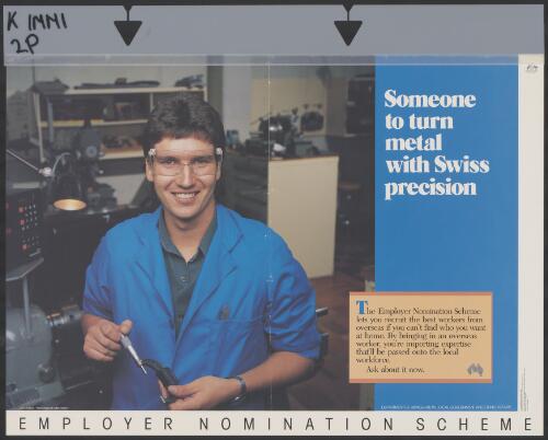 Someone to turn metal with Swiss precision [picture] : Employer Nomination Scheme / photography by Leigh Atkinson