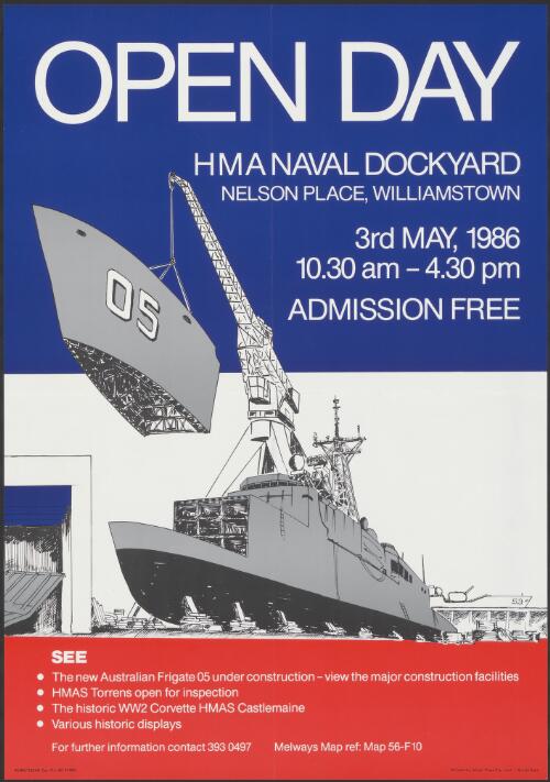 Open day [picture] : HMA Naval Dockyard Nelson Place, Williamstown