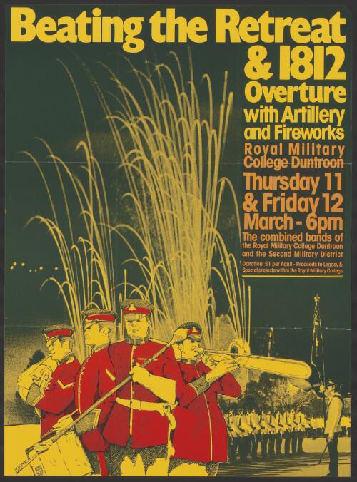 Beating the retreat & 1812 overture [picture] : with artillery and fireworks