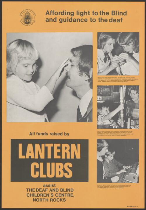 Affording light to the Blind and guidance to the deaf [picture] : all funds raised by Lantern Clubs