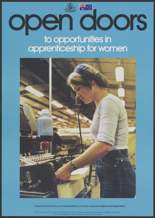 Open doors [picture] : to opportunities in apprenticeship for women
