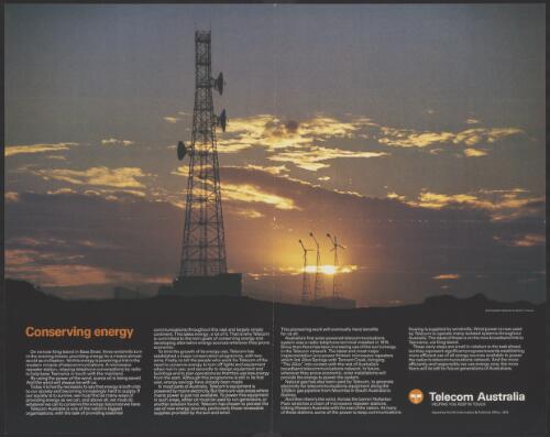 Conserving energy [picture] / photograph taken by M. Hewitt, Telecom
