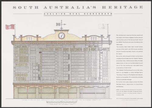 South Australia's heritage [picture] : Adelaide Oval Scoreboard