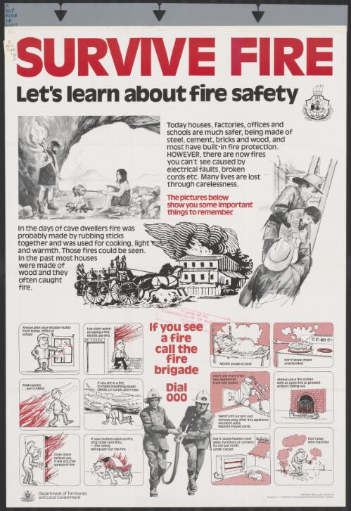 Survive fire [picture] : let's learn about fire safety