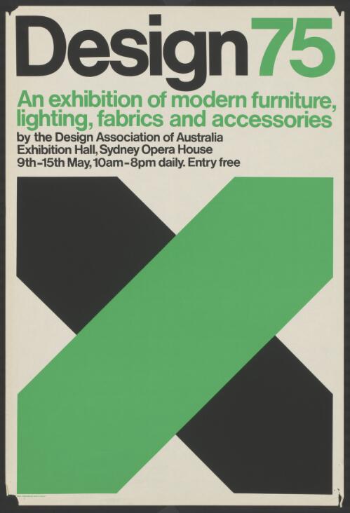 Design 75 [picture] : an exhibition of modern furniture, lighting, fabrics and accessories... / John & Penelope Lee Graphic Design