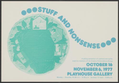 Stuff and nonsense [picture] : October 16 November 6, 1977 Playhouse Gallery