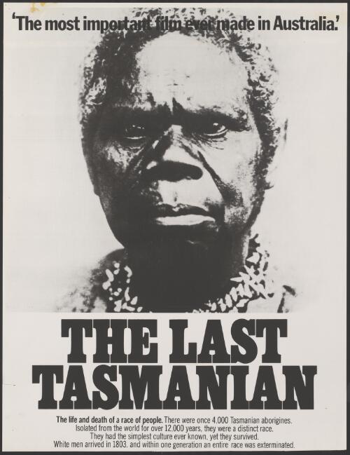 Last Tasmanian [picture] : life and death of a race of people