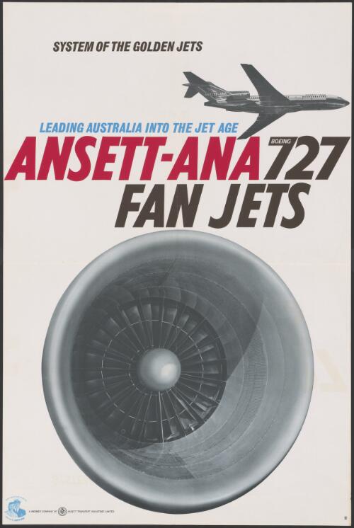 Leading Australia into the jet age [picture] : Ansett-ANA Boeing 727 fan jets