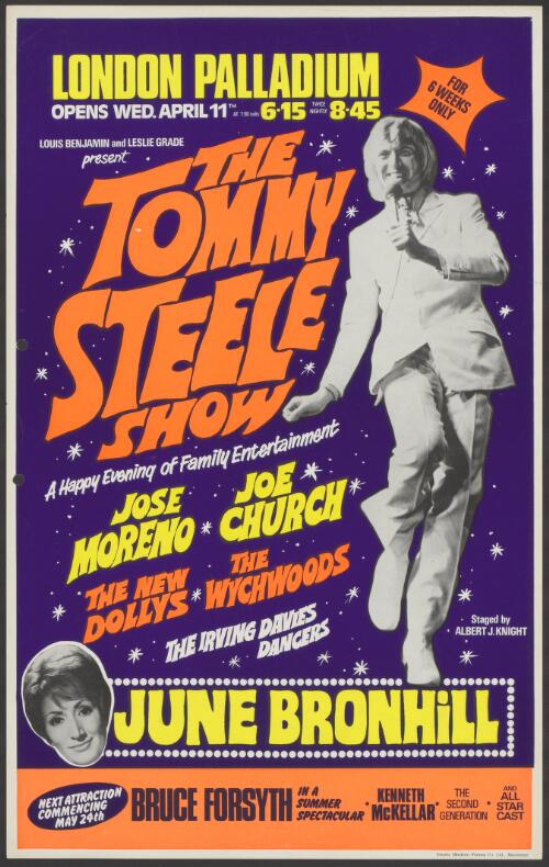 Louis Benjamin and Leslie Grade present The Tommy Steele show [picture] : a happy evening of family entertainment