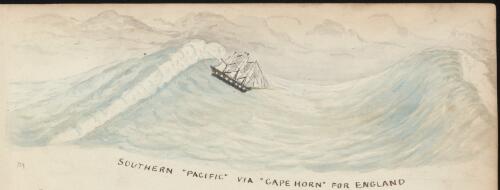 R.W. Jesper on board sailing ship Agincourt, bound for England, 1861 / R.W. Jesper