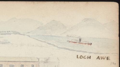 The foot of Ben Cruachan mountain, near Loche Awe, Scotland, 1866 / R.W. Jesper