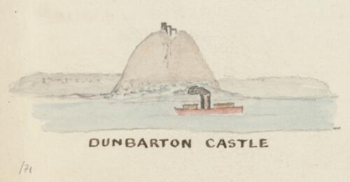 Dunbarton Castle, Scotland, 1866 / R.W. Jesper