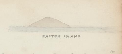 View of Easter Island, 1871 / R.W. Jesper