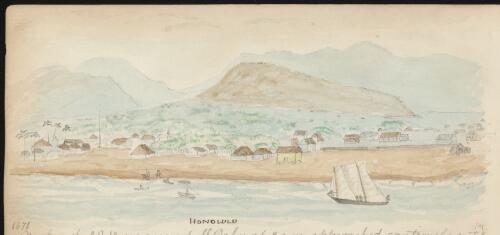 View of Honolulu, 20 October 1871 / R.W. Jesper