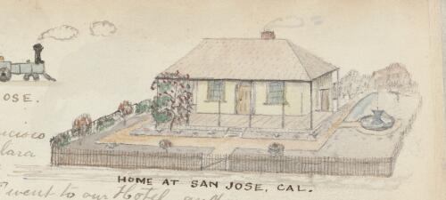 R.W. Jesper's residence at San Jose, California, February, 1873 / R.W. Jesper
