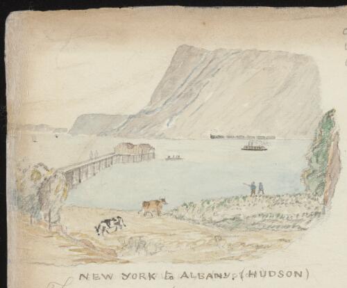 The Hudson River, Albany, New York, 1876 / R.W. Jesper