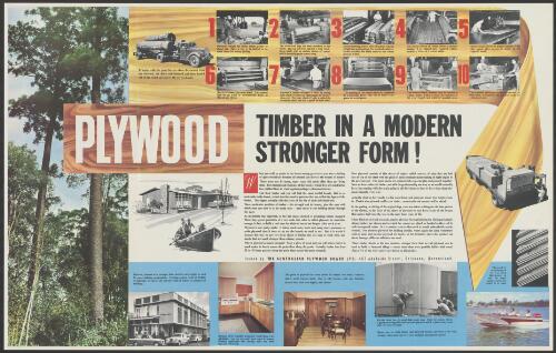 Plywood [picture] : timber in a modern stronger form!