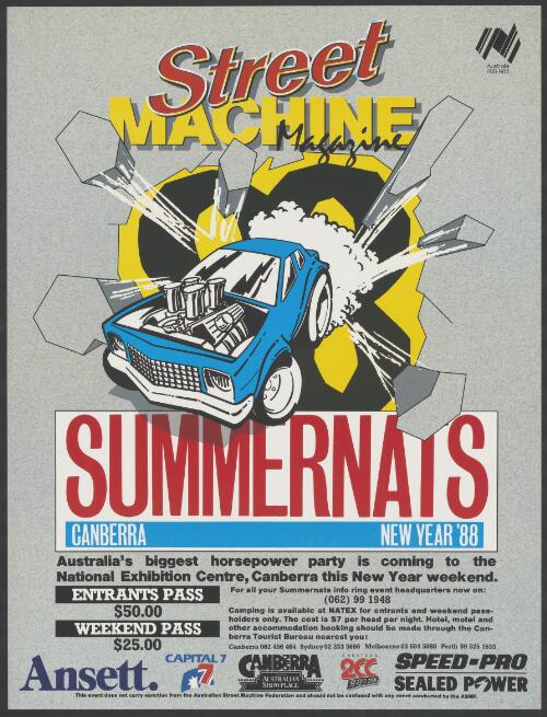 Street Machine Magazine Summernats : Canberra : new year '88