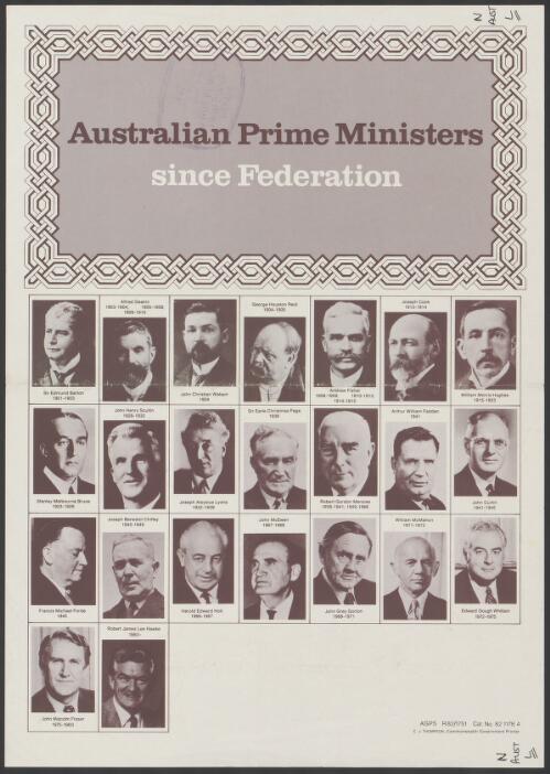 Australian Prime Ministers since Federation