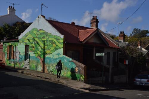 Street art, Bucknell Street, Newtown, Sydney, 2011 / John Immig