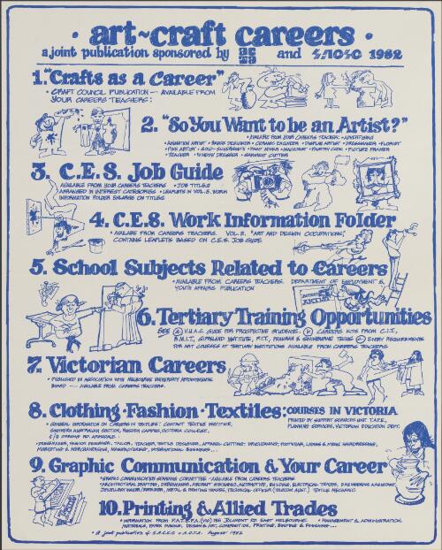 Art-craft careers / a joint publication sponsored by ACTA and SACSC
