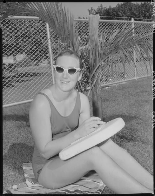Australian Olympic swimmer, Lorraine Crapp, Australia?, June 1960