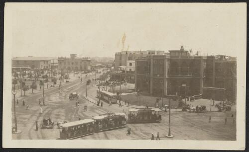 Panorama of Cairo Railway Station, Egypt, approximately 1916, 2