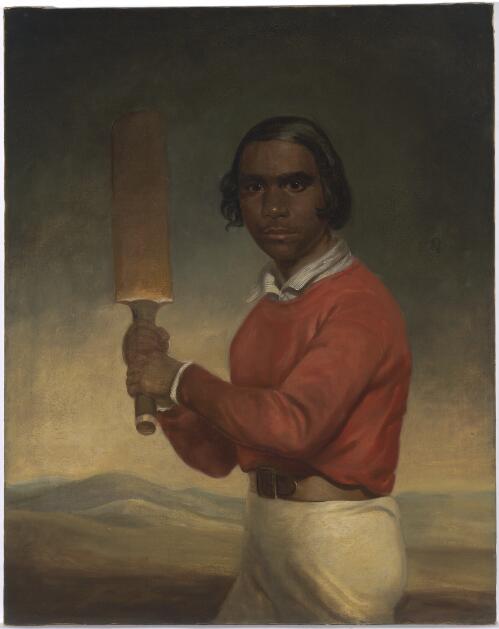 Portrait of Nannultera, a young Poonindie cricketer [picture] / [J.M. Crossland]