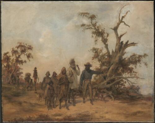 Aborigines on a walkabout [picture] / [Alexander Schramm]