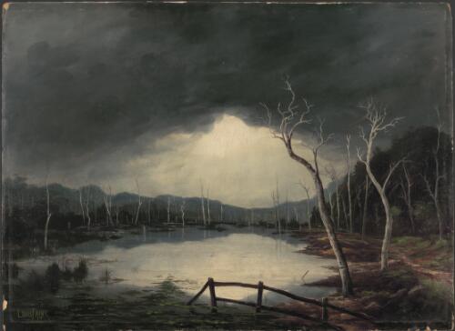 Lake George, N.S.W., end of the lake near Bungendore, 25 miles from Goulburn [picture] / Louis Frank
