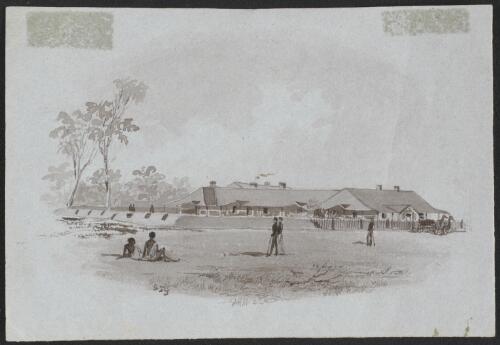Capt. Fromes & Engineers Barracks [picture] / S.T.G