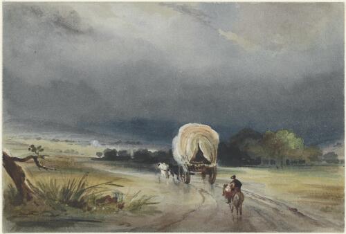 [English landscape with wagon] [picture] / [Conrad Martens]