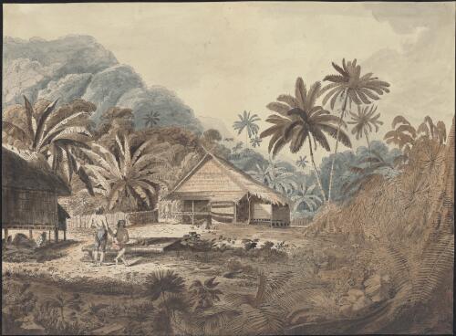 Copy of the etching View in the Island of Cracatoa, after John Webber [picture]