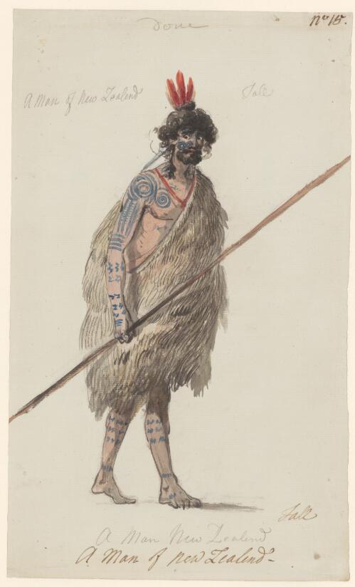 A man of New Zealand [picture] / Philippe Jacques de Loutherbourg