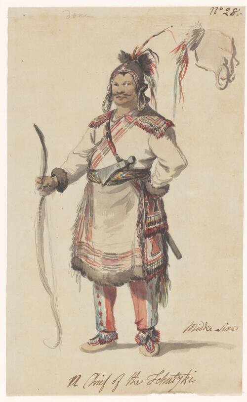 A chief of the Tchutzki [picture] / [Philippe Jacques de Loutherbourg]
