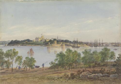 [Sydney Harbour, 1850] [picture] / D.E. Cooper