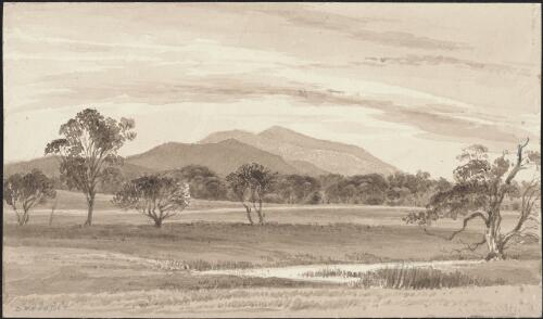 Mount Lanjirum [i.e. Langi Ghiran] from Challicum Park [picture] / D.E. Cooper