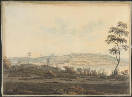 [Western view of Sydney Cove, 1797] [picture] / E. Dayes